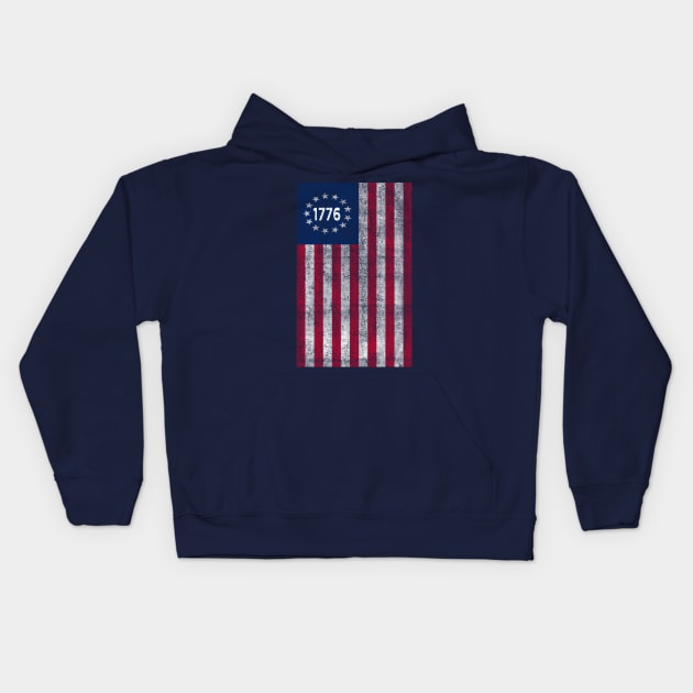 betsy ross Kids Hoodie by Bao1991